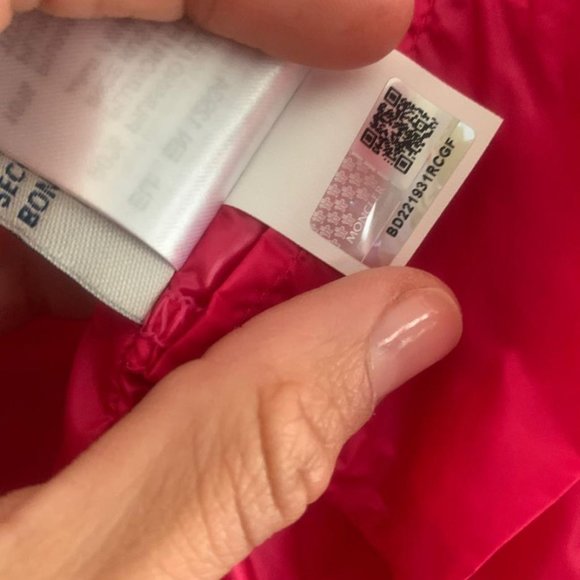 Authentic Moncler Pink Tweed Puffer Jacket XS - Picture 4 of 7